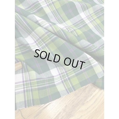 画像6: 生地：綿100％タータン風チェック平織（グリーン系）