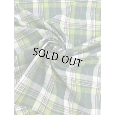 画像7: 生地：綿100％タータン風チェック平織（グリーン系）