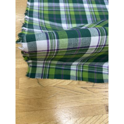 画像8: 生地：綿100％タータン風チェック平織（グリーン系）