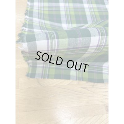 画像8: 生地：綿100％タータン風チェック平織（グリーン系）