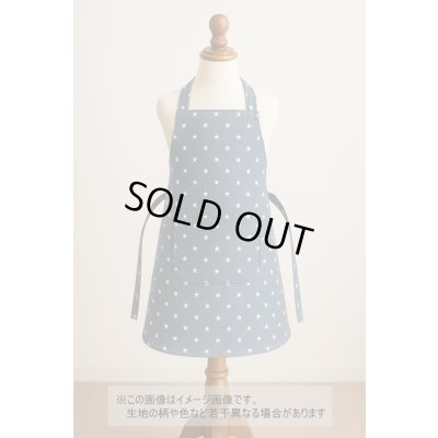 画像1: 生地：綿100％星柄プリントダンガリー（ブルー）