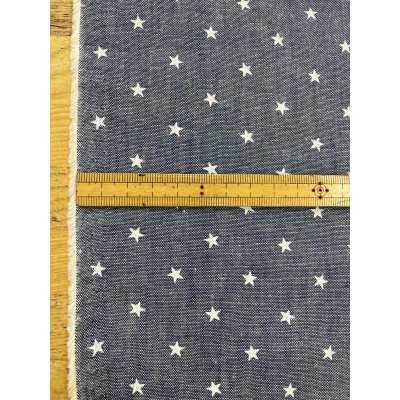 画像3: 生地：綿100％星柄プリントダンガリー（ブルー）