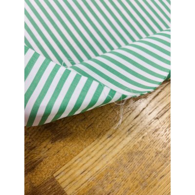 画像5: 生地：綿100％ストライププリント（白／グリーン）