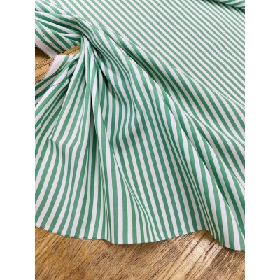 画像6: 生地：綿100％ストライププリント（白／グリーン）