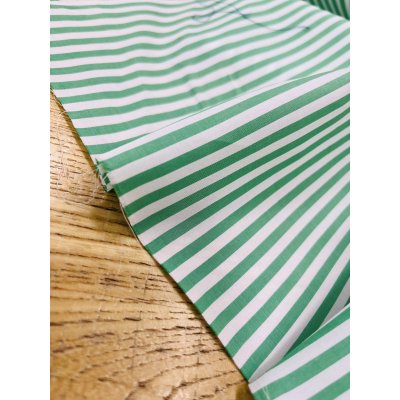 画像8: 生地：綿100％ストライププリント（白／グリーン）