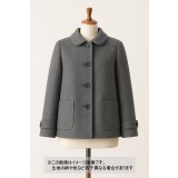 生地：カシミヤ入りウール ソフトメルトン（グレー）