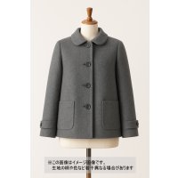 生地：カシミヤ入りウール ソフトメルトン（グレー）