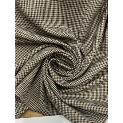 画像7: 生地：ポリエステルストレッチチェック柄織物（ベージュ系）