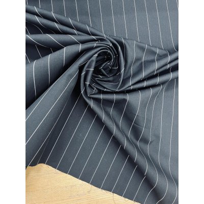 画像7: 生地：綿ストライプ柄（濃紺／ベージュ）