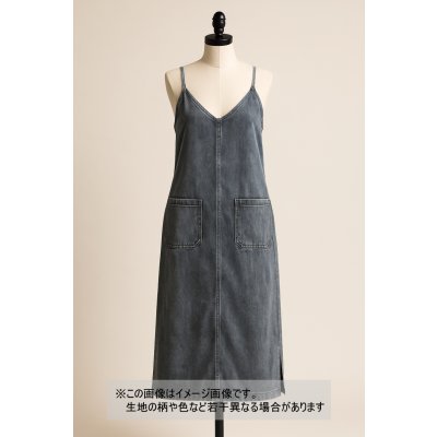 画像1: 生地：綿ストレッチデニム調（ブラック）