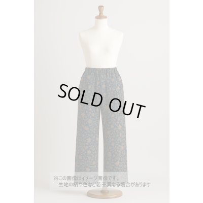 画像1: 生地：ポリウールミックスプリントスムース（紺）