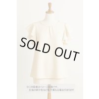 生地：ポリエステルコットンミニハート柄ジャガード（ベージュ）