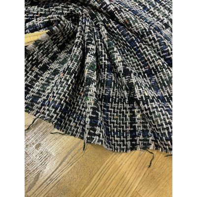 画像6: 生地：ウールざっくりチェックツイード（カーキ／ブラック×ベージュ）