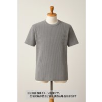 生地：綿ポリエステル ワッフルニット（杢グレー）