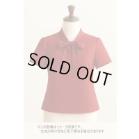 生地：ポリエステル100％ジャガード 水玉（レッド）