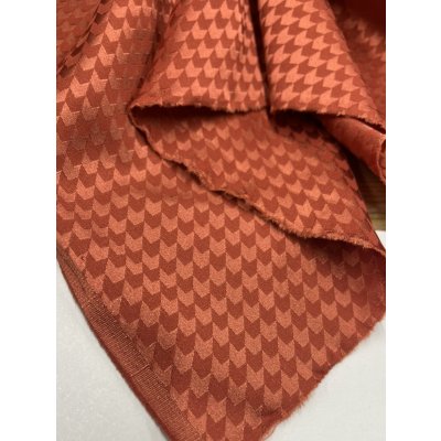 画像7: 生地：ポリエステル100％和風ジャガード（赤茶）