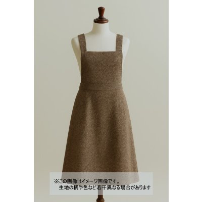 画像1: 生地：ウール100％ミックスツイード（茶系）