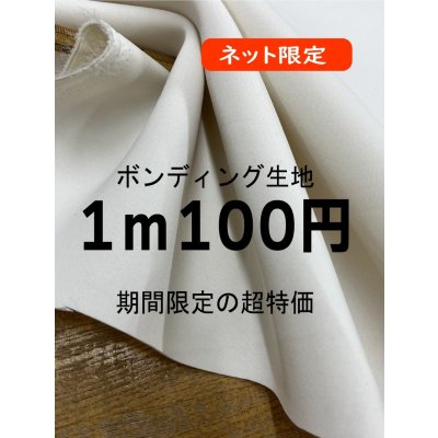 画像1: 生地：２wayポリエステル100％ ポンディング生地（ホワイト）