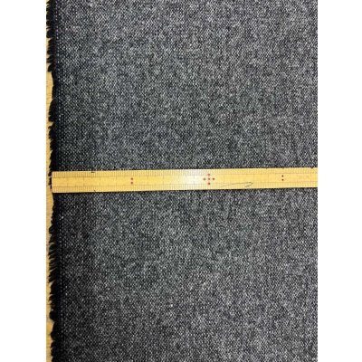 画像3: 生地：平織りウール混ネップツイード（霜降りチャコールグレー系）