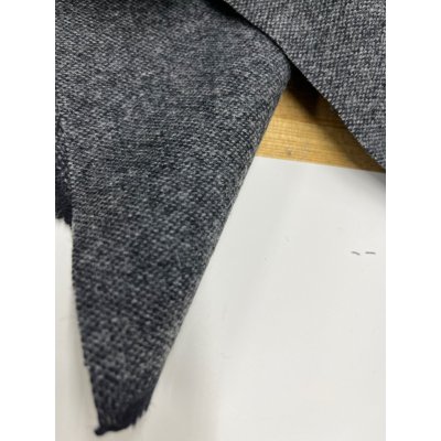 画像8: 生地：平織りウール混ネップツイード（霜降りチャコールグレー系）
