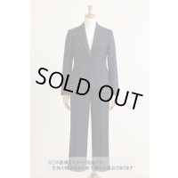 生地：平織りウール混ネップツイード（濃紺系）