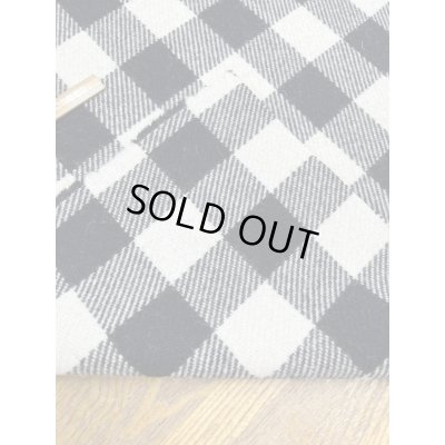 画像5: 生地：ウール厚手ブロックチェック（白×黒）