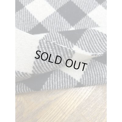 画像6: 生地：ウール厚手ブロックチェック（白×黒）