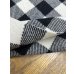 画像6: 生地：ウール厚手ブロックチェック（白×黒）