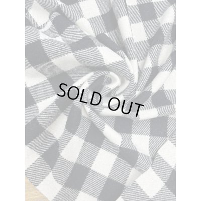 画像8: 生地：ウール厚手ブロックチェック（白×黒）