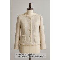 生地： ラメヤーンファンシーツイード（ベージュ）