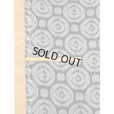 画像2: 生地：ウールポリエステル混 サークル柄ニット（ブラック×グレー）