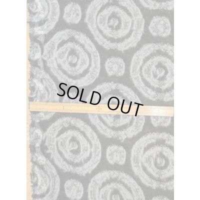 画像3: 生地：ウールポリエステル混 サークル柄ニット（ブラック×グレー）