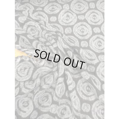 画像6: 生地：ウールポリエステル混 サークル柄ニット（ブラック×グレー）