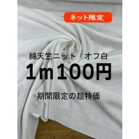 生地：綿100％天竺ニット（オフ白）