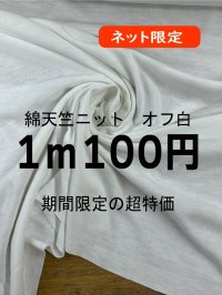 生地：綿100％天竺ニット（オフ白）