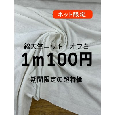 画像1: 生地：綿100％天竺ニット（オフ白）