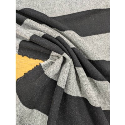 画像6: 生地： ツイード太ボーダー柄ウール（グレー／黒）