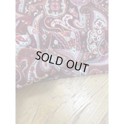 画像5: 生地：ポリエステル100％ペイズリー柄プリント（赤系）