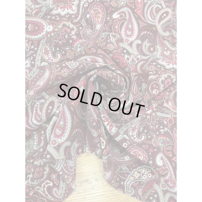 画像7: 生地：ポリエステル100％ペイズリー柄プリント（赤系）