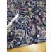 画像4: 生地:ポリエステル100%ペイズリー柄プリント(青系) (4)