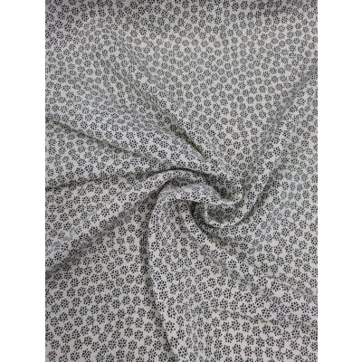 画像7: 生地:ポリエステル100%二越ちりめん豆小花(白地×黒)