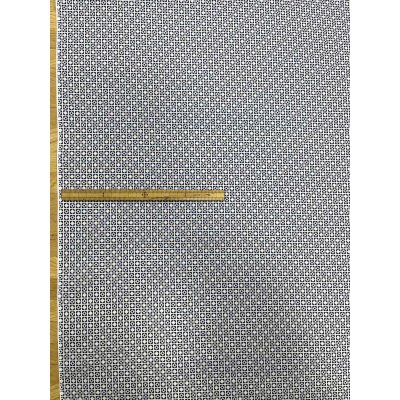 画像2: 生地:綿60ローン幾何柄プリント(白地×紺)