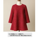 生地：ポリエステル100％バラ柄ふくれジャガード（赤）