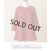 生地：ポリエステル100％バラ柄ふくれジャガード（赤）