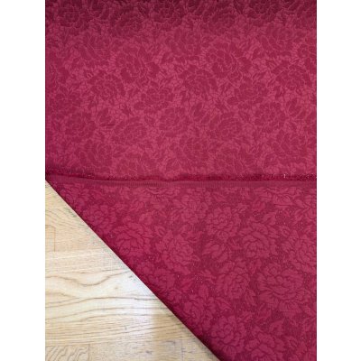 画像4: 生地：ポリエステル100％バラ柄ふくれジャガード（赤）