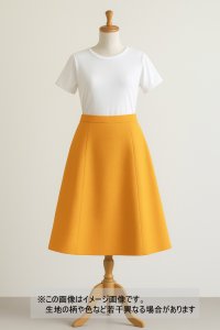 生地：ポリエステル100％ファンシーブッチャーストレッチ（イエロー）