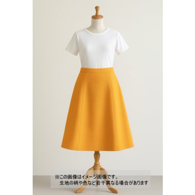 画像1: 生地：ポリエステル100％ファンシーブッチャーストレッチ（イエロー）