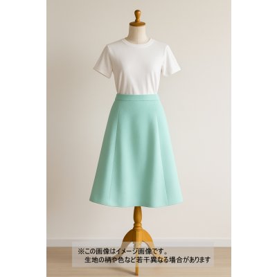 画像1: 生地：ポリエステル100％ファンシーブッチャーストレッチ（ペパーミント）