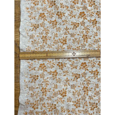 画像3: 生地：花柄プリントミニ裏毛ニット（ベージュ×オレンジ）