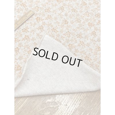 画像4: 生地：花柄プリントミニ裏毛ニット（ベージュ×オレンジ）